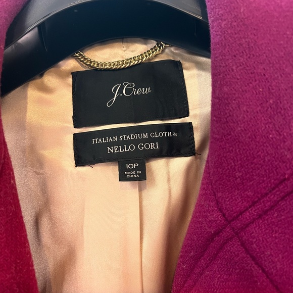 J. Crew Women's Vibrant Pink Coat - Picture 2 of 2